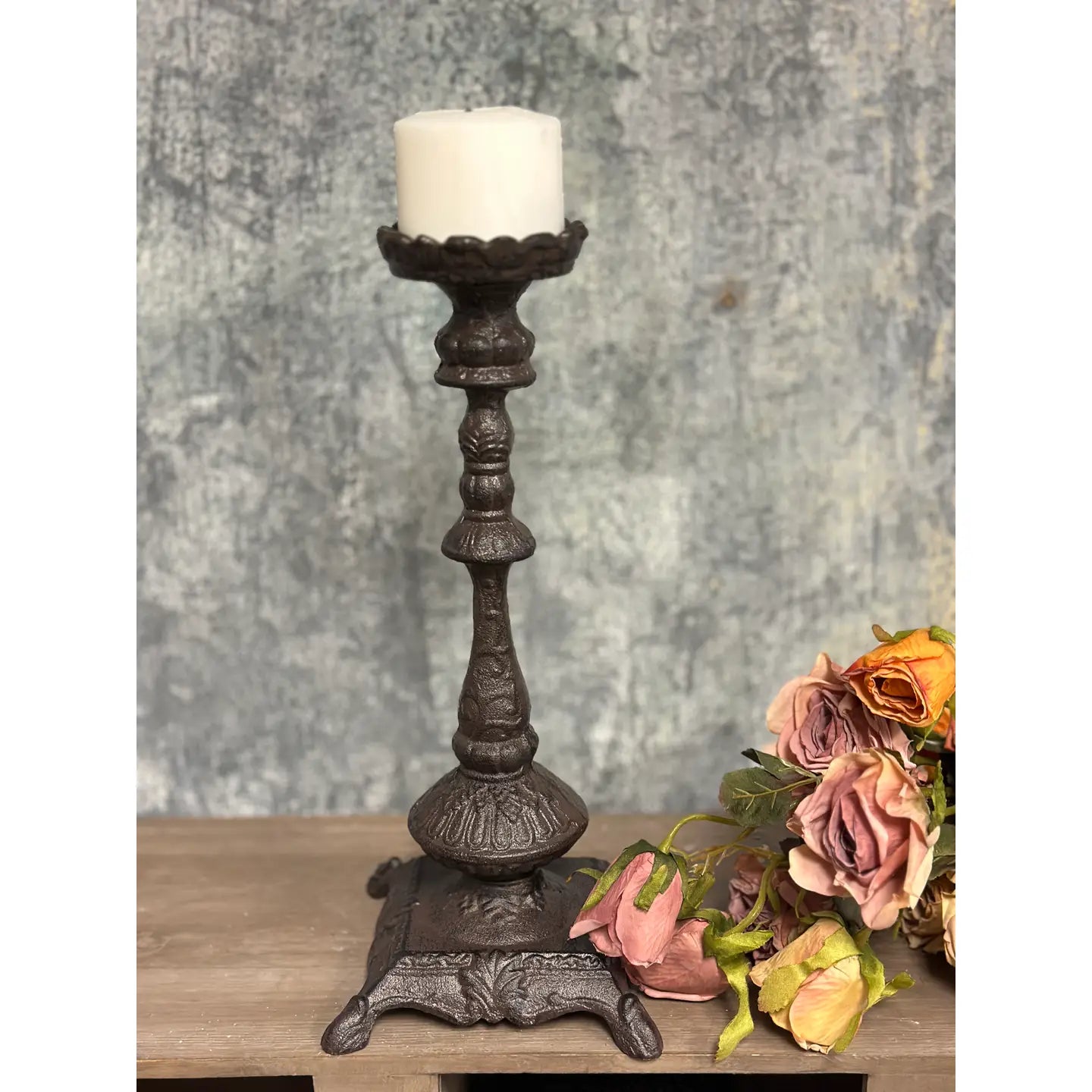 Cast Iron Candle Holder