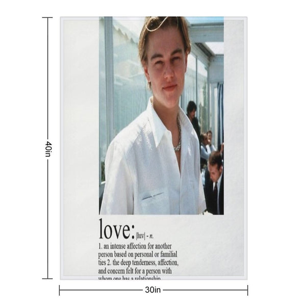 Leonardo Dicaprio Love Machine-washable Throw Blanket