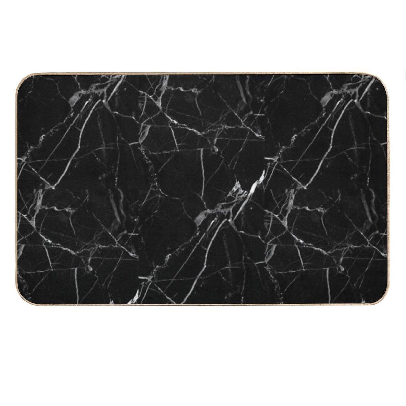 BLACK MARBLE Bath Mat