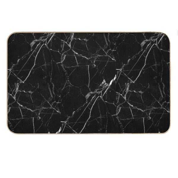 BLACK MARBLE Bath Mat