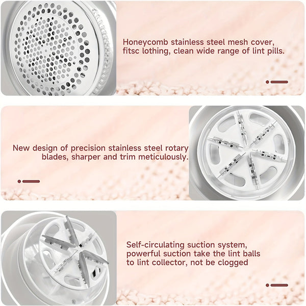 Portable Rechargeable Lint Eraser with Cleaning Brush, Effective Fabric Scraper for Furniture and Carpets, Removes Lint Balls, USB Rechargeable Electric Lint Eraser, Portable Clothing Shaver for Sweaters, Blankets, Carpets an DSers Fulfillment