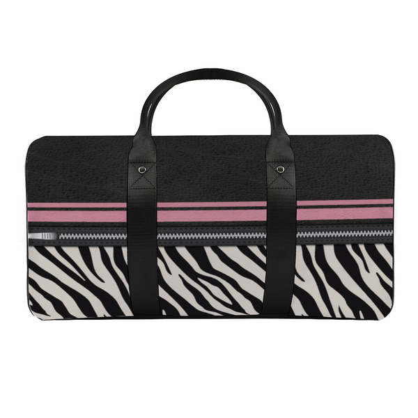Zebra Print Large Travel Luggage Gym Bags Duffel Tote Bags