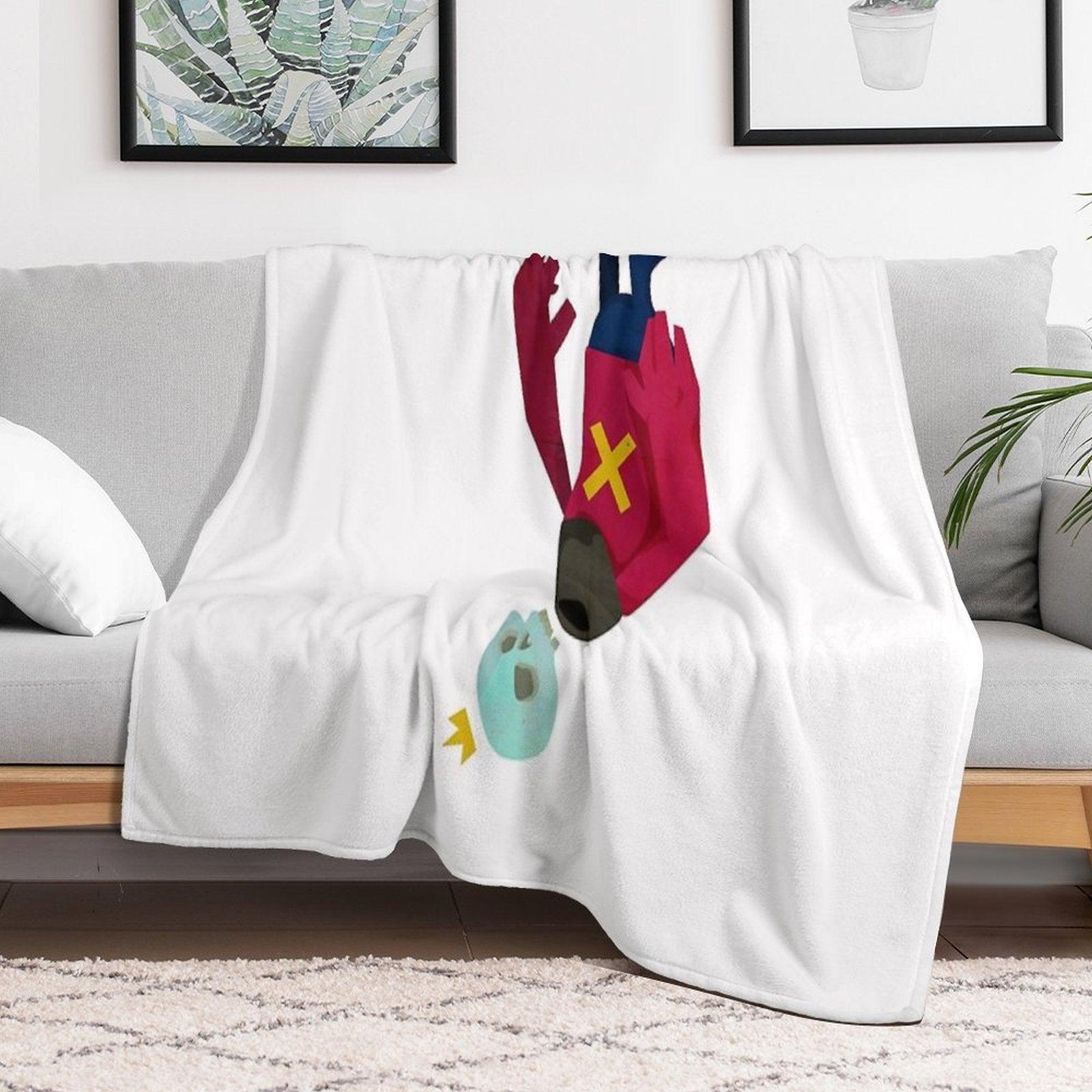 TheUpsideDownKingJr Throw Blanket