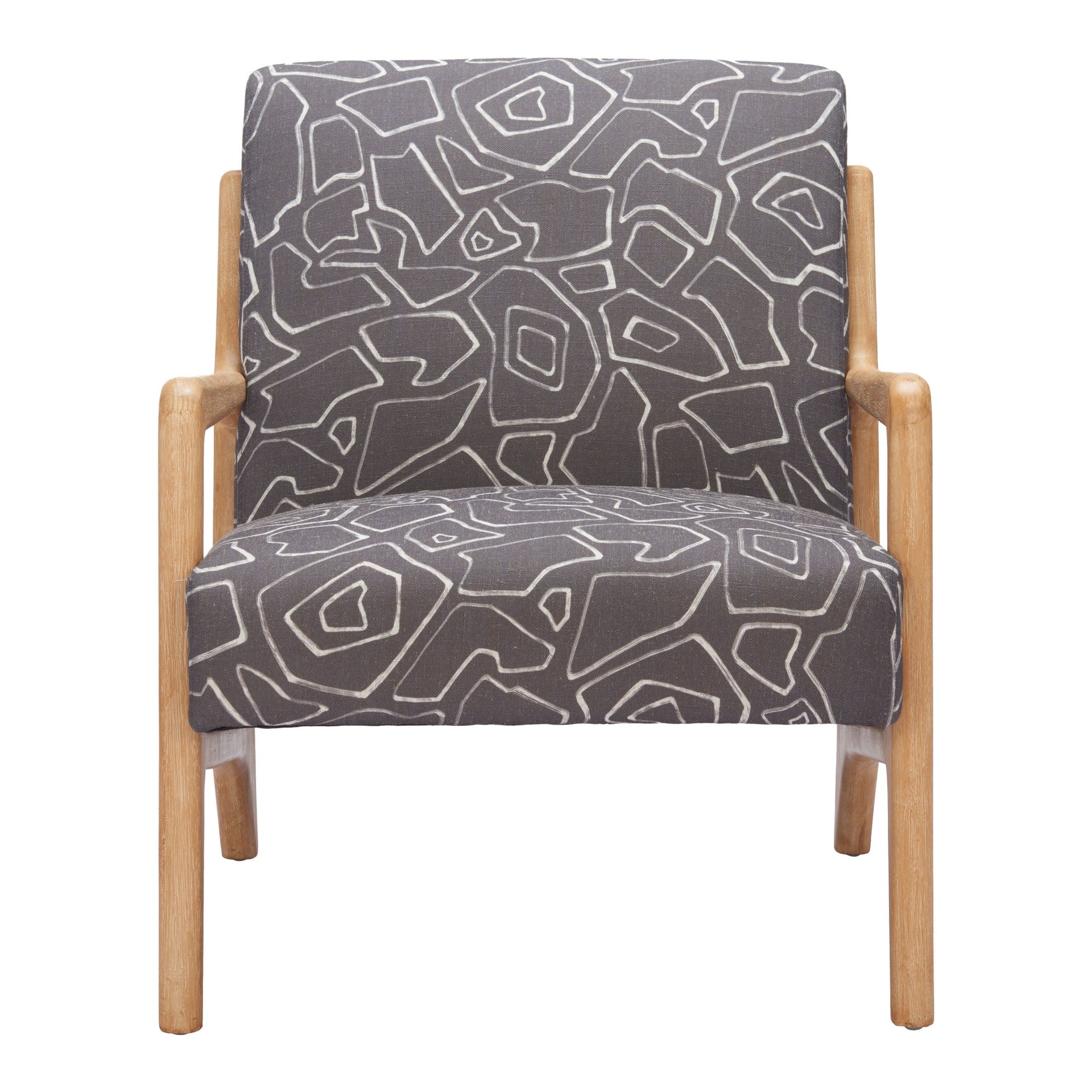 Runa Accent Chair Gray & Natural