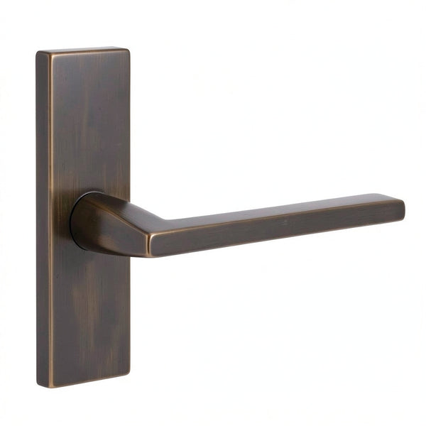 Emtek 1.5X5 Stretto Privacy Helios Lever Set with Thumbturn in Oil Rubbed Bronze