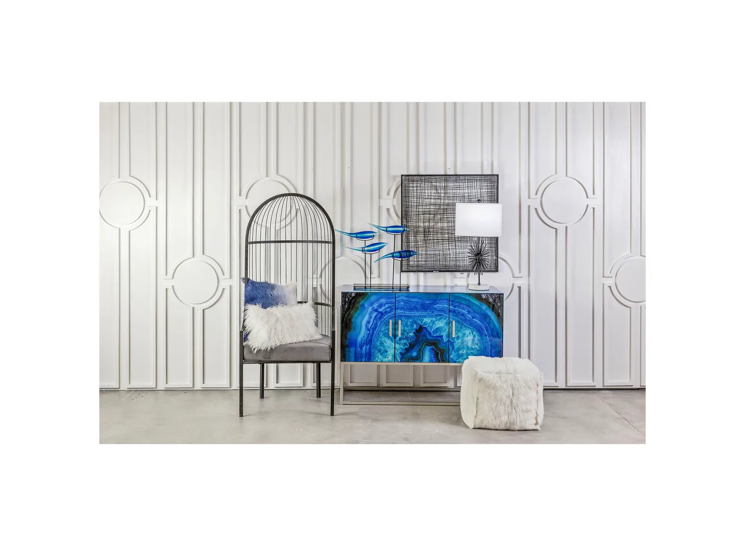 Five-O Cabinet - Blue Agate