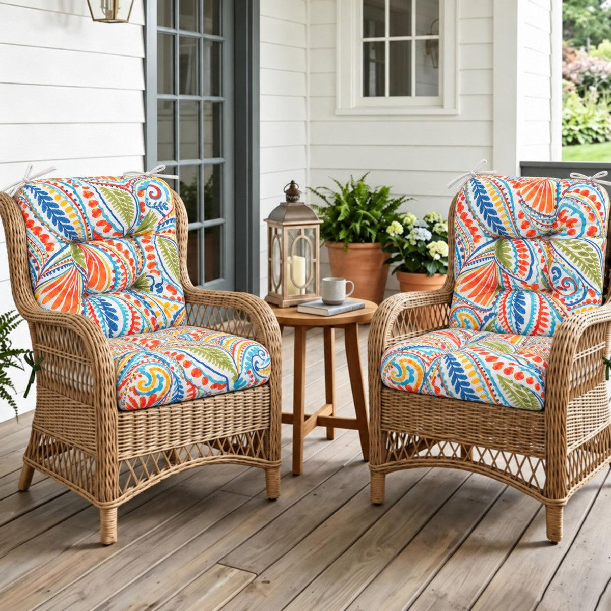 Outdoor Chair Cushions Set of 8