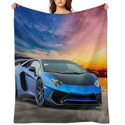 Lambo Aventador Sport Car Comfort Throw Blanket