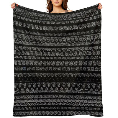 Tyre Marks Pattern Versatility Throw Blanket