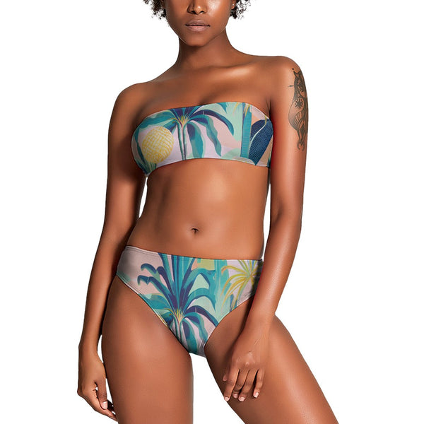 Palm Raider - Strapless Bikini Swimsuit