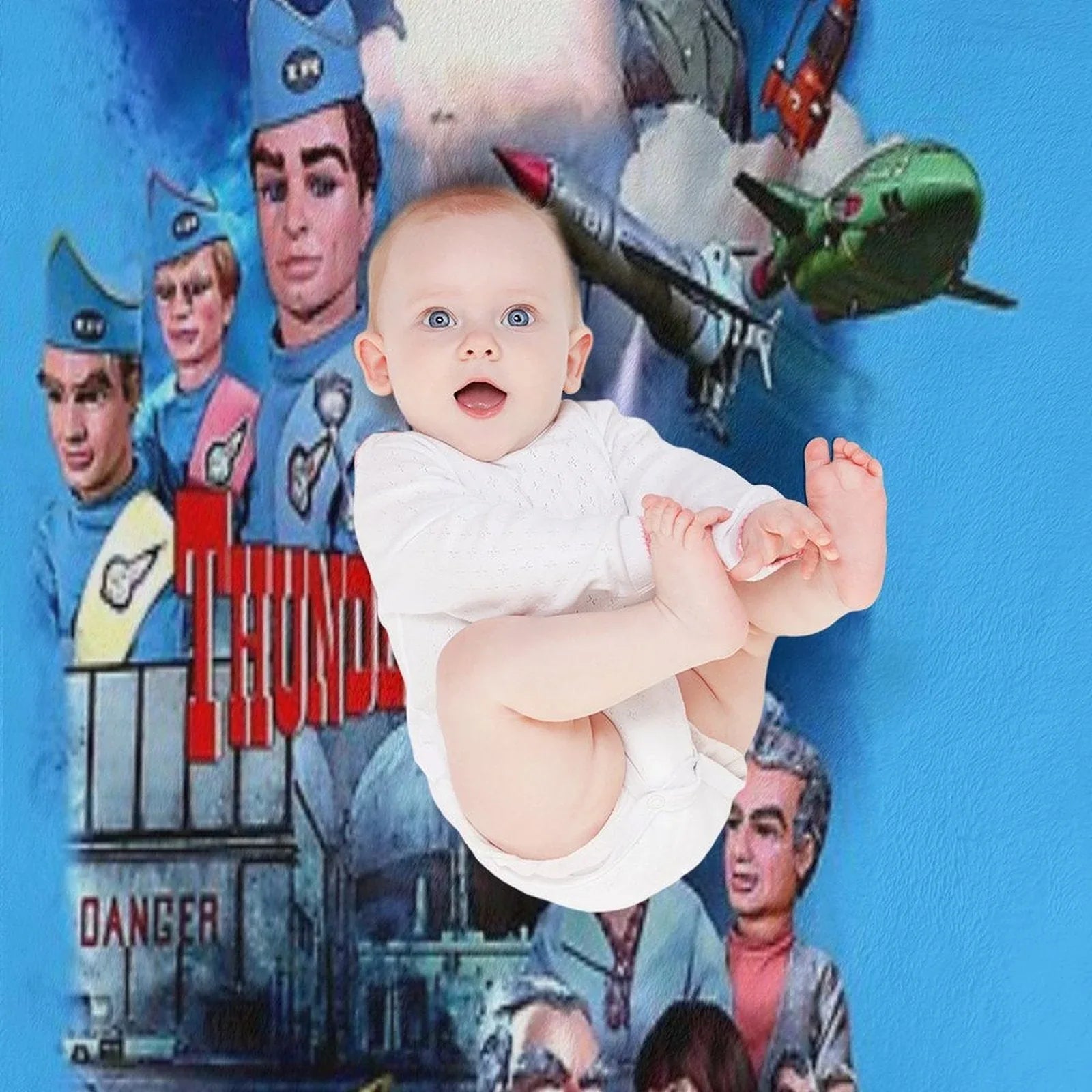 Thunderbirds Drawing 1 Throw Blanket