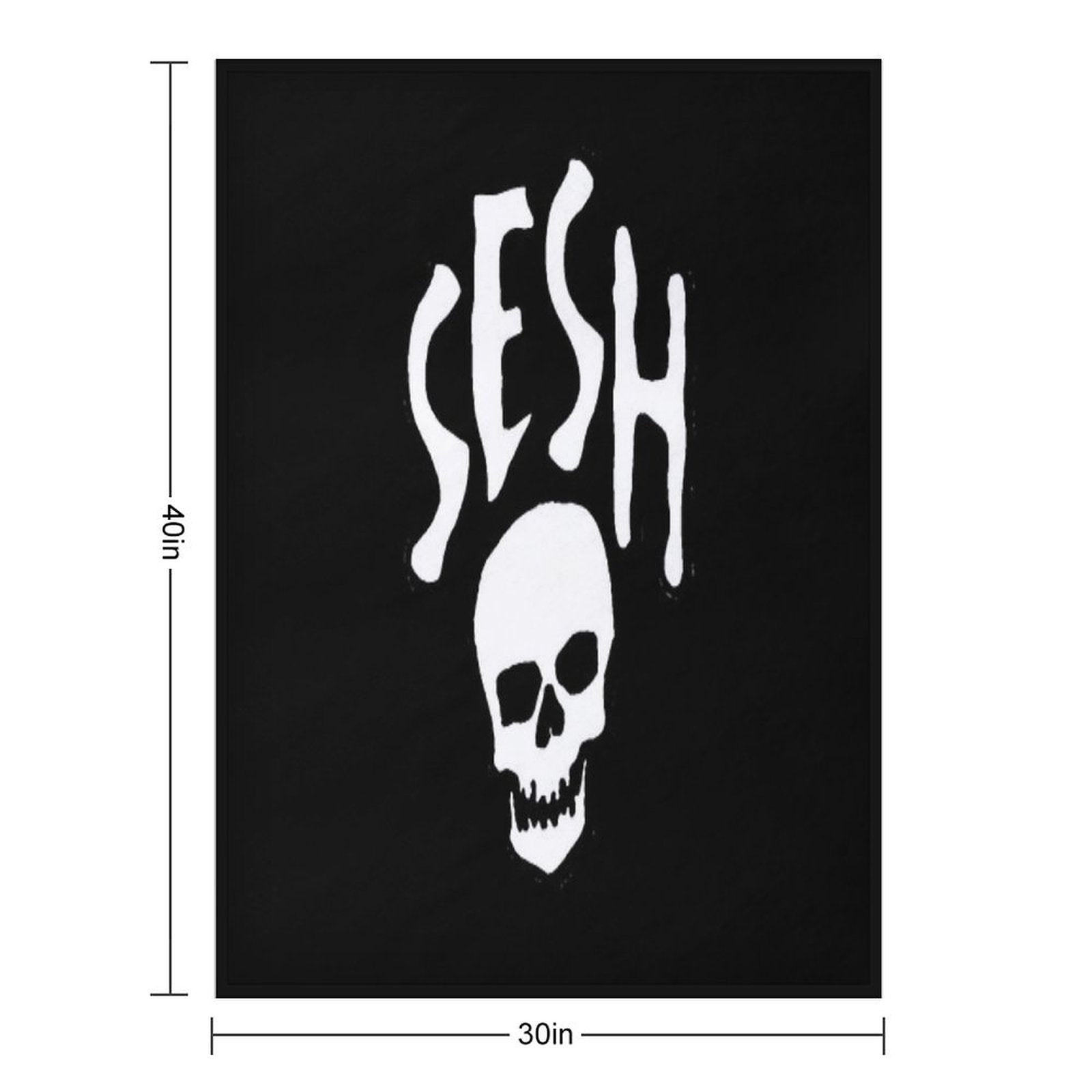 SESH BONES Premium Throw Blanket