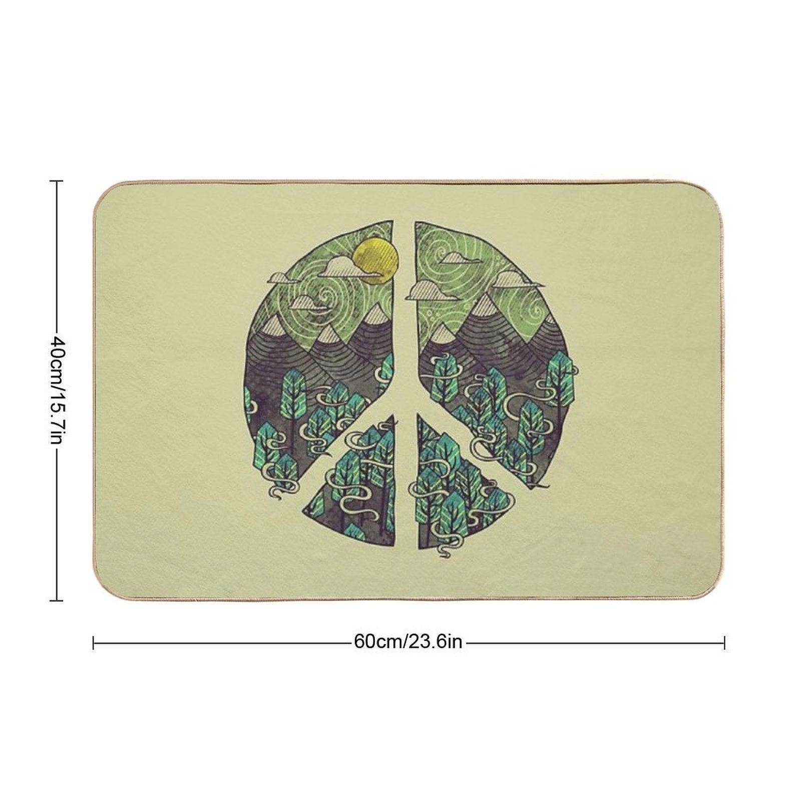 Peaceful Landscape  Slip-Resistant Bath Mat