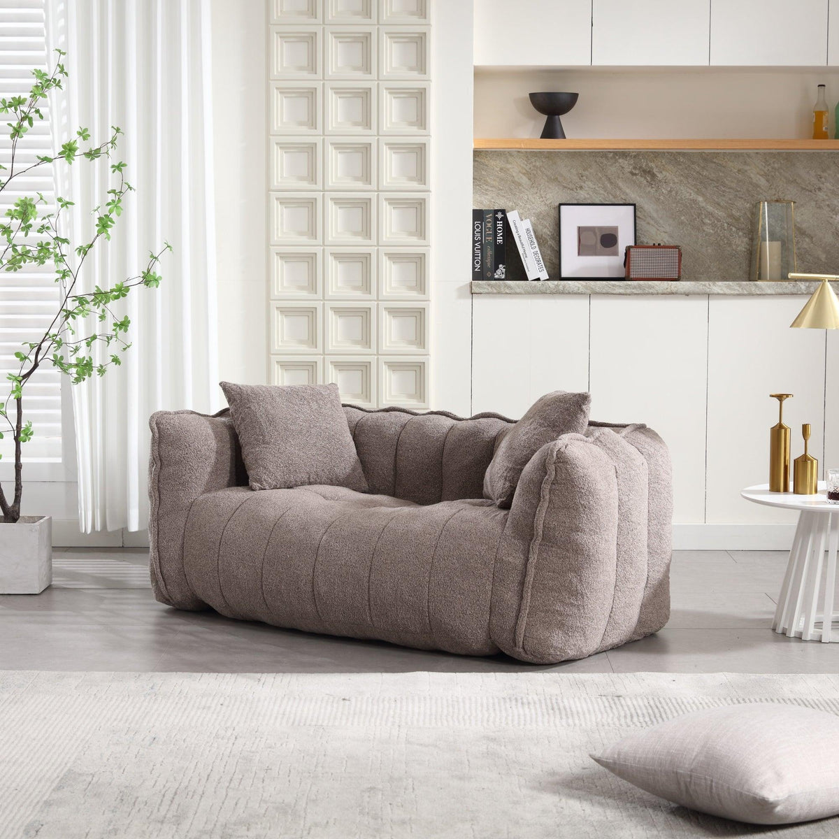 Cozy Beanbag Chair with High Resilience Foam Core