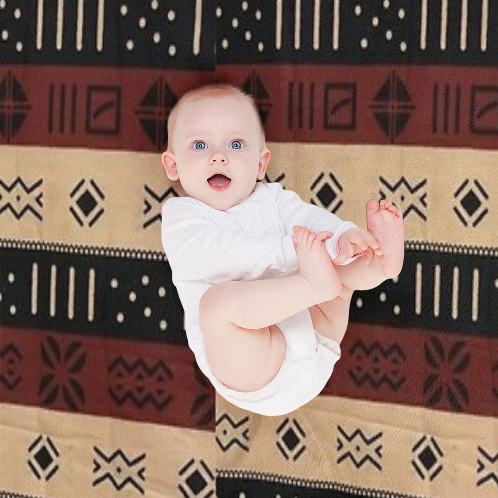 Indigenous Patterns of Earth. Designed by Amarican10. Premium Throw Blanket