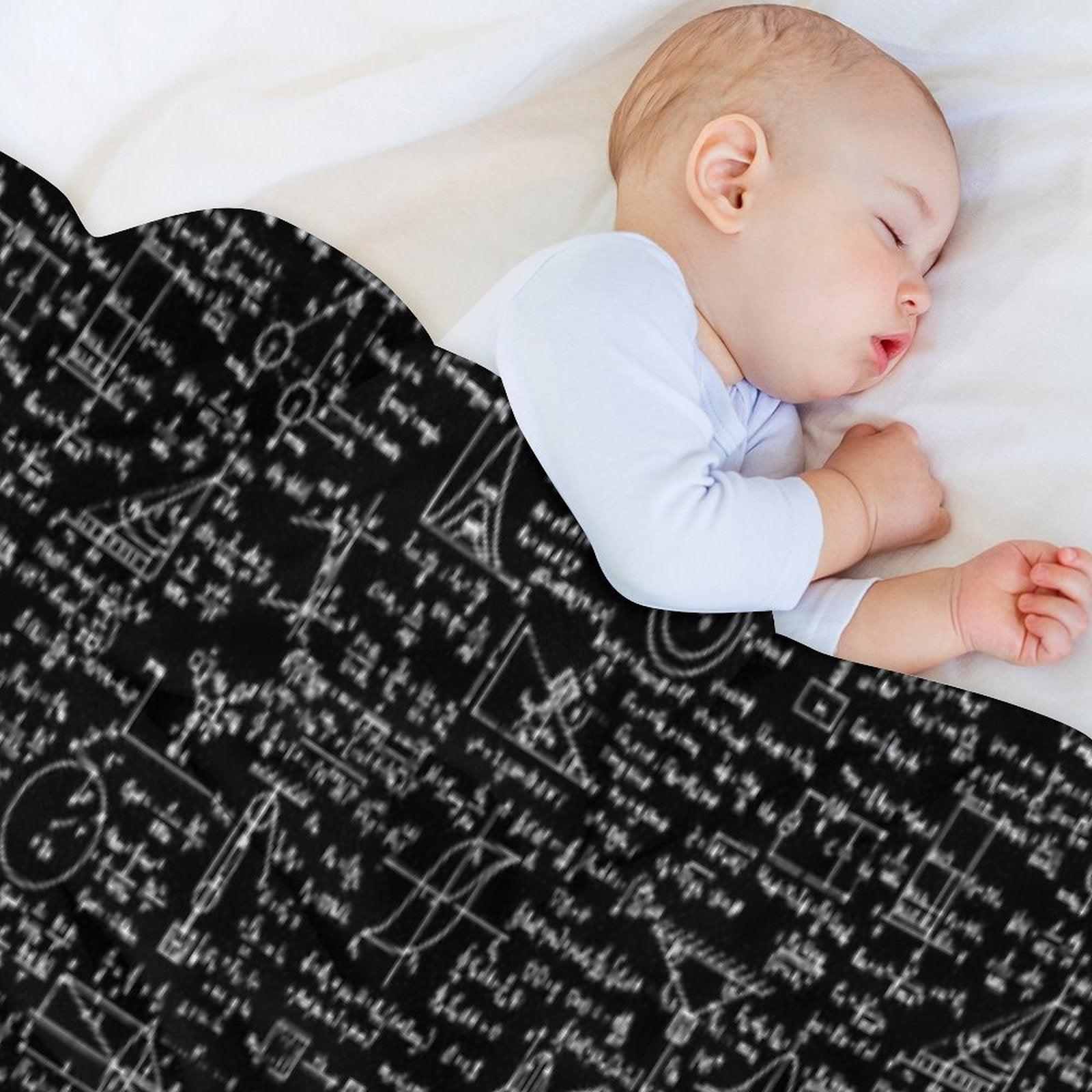 Physics Equations  Black Throw Blanket