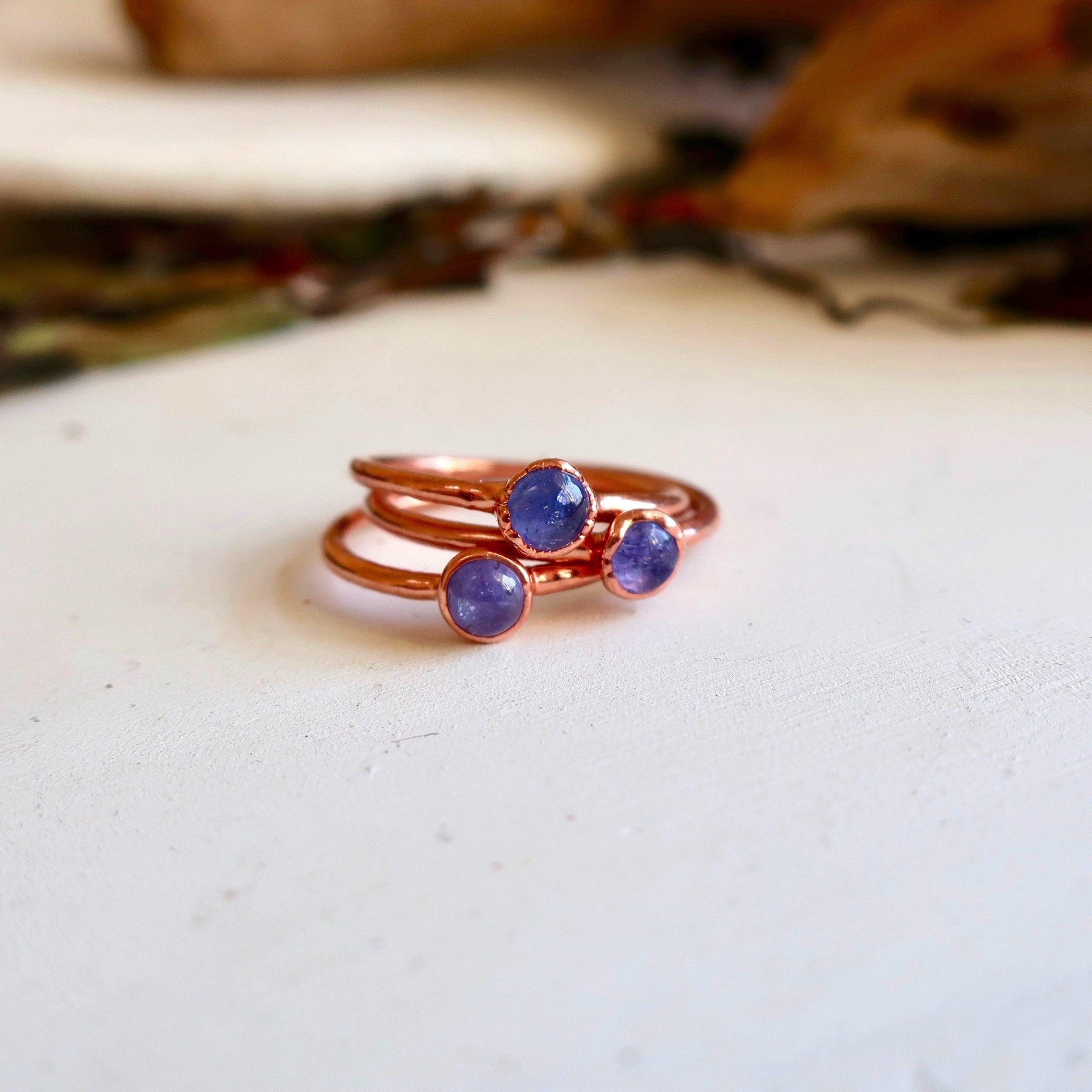 Copper Tanzanite Ring - Calm Confidence for Creators | By Blackbird & Sage