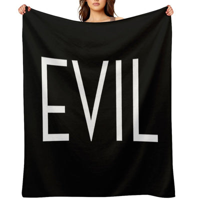 Evil Tv Show Title Eco-conscious Throw Blanket