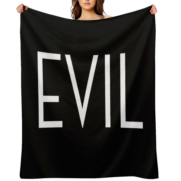 Evil Tv Show Title Eco-conscious Throw Blanket