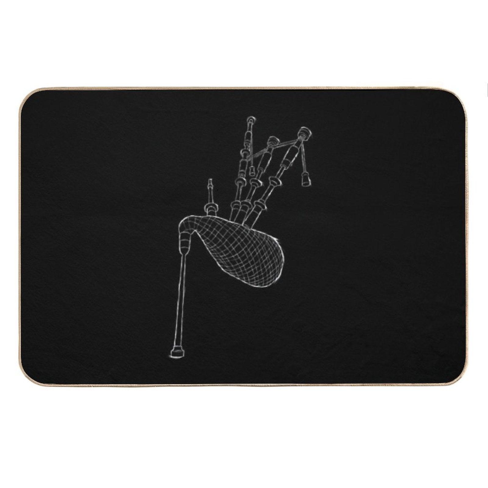 Bagpipes Scotland Musician Woodwind Gifts Bath Mat