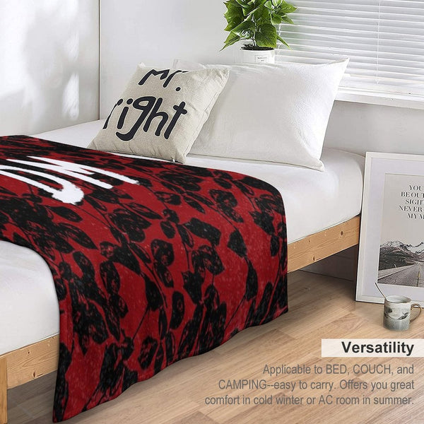 DeMo Violator Texture Black & Red Comfort Throw Blanket