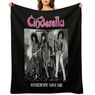 Steel Heels & Heartbeats – Glam Noise Icon Style Throw Blanket