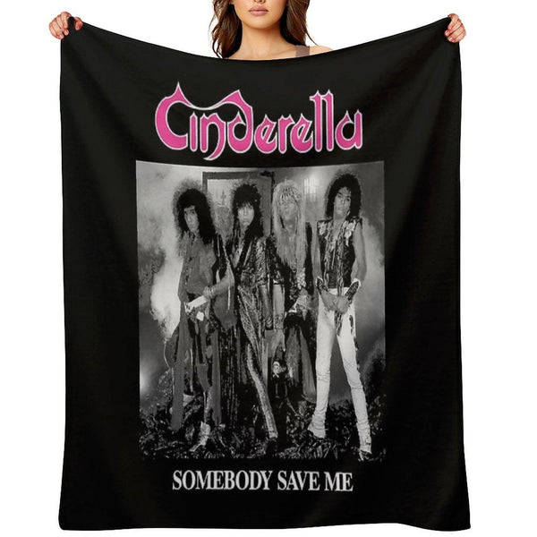 Steel Heels & Heartbeats – Glam Noise Icon Style Throw Blanket