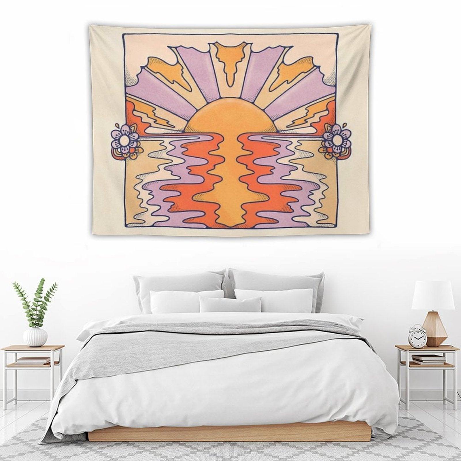 Sweet Sunset Over Byron Tapestry