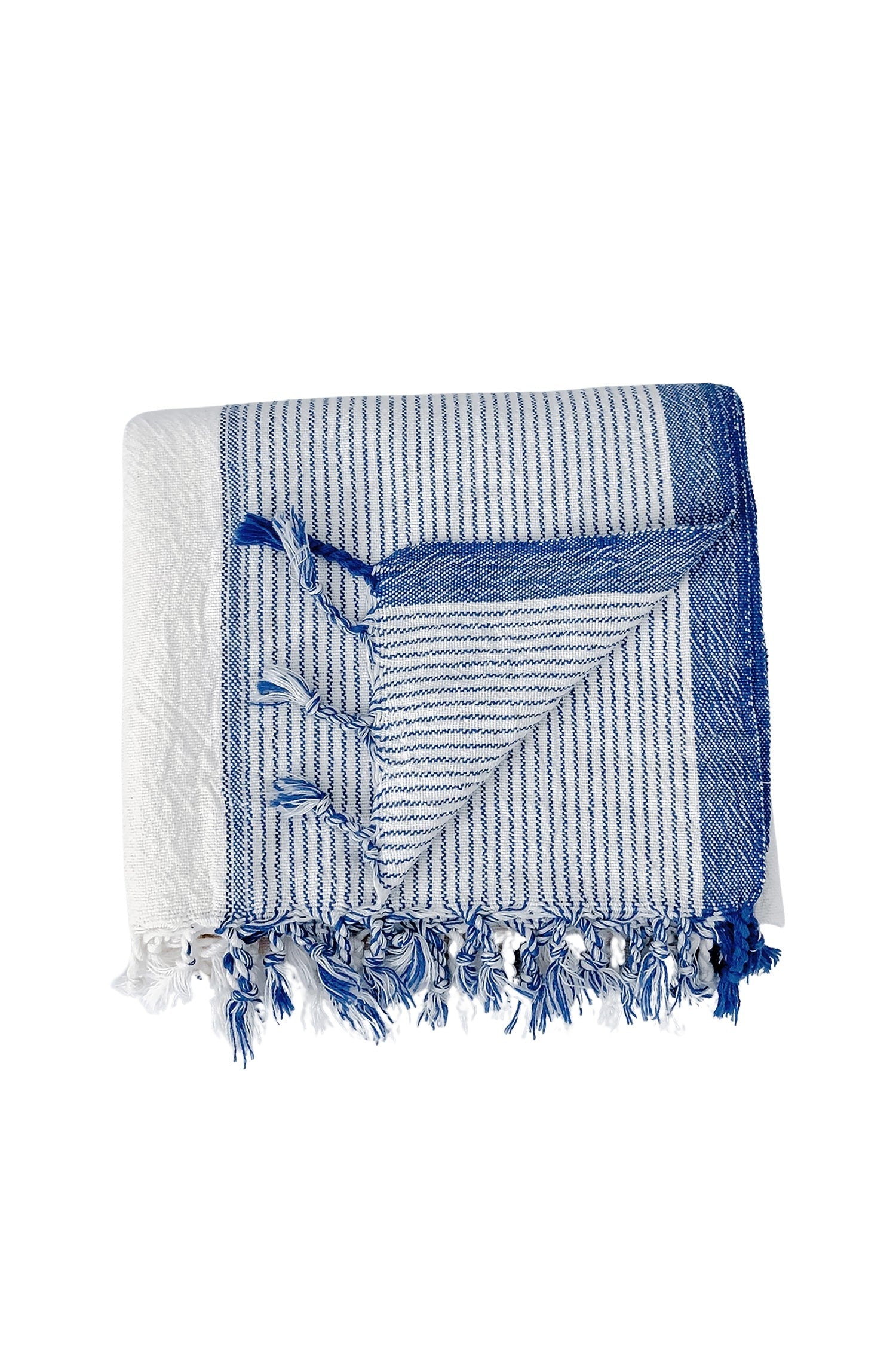 Ivory Blue Tribeca Towel