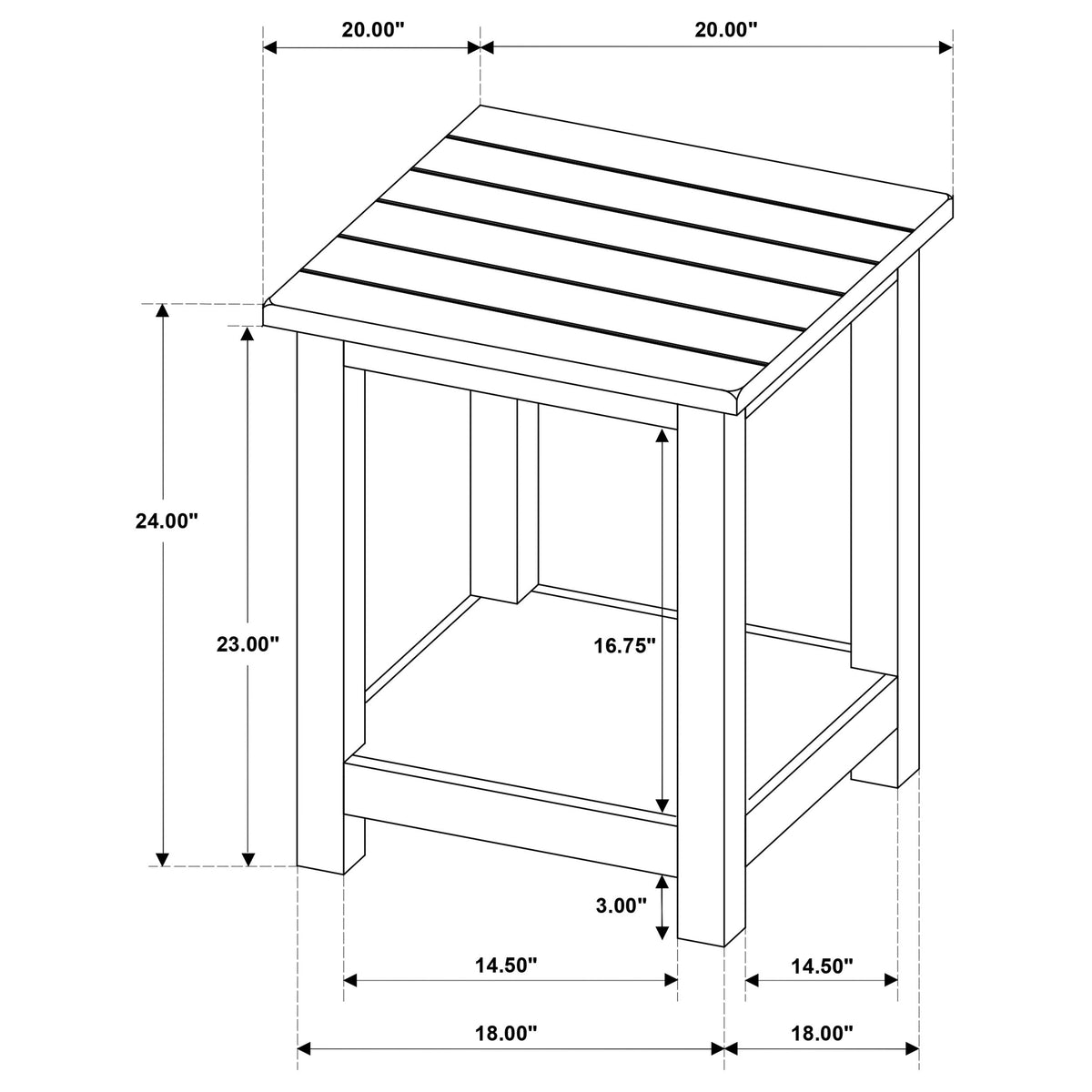 Castleton Distressed Two-Piece Table Set