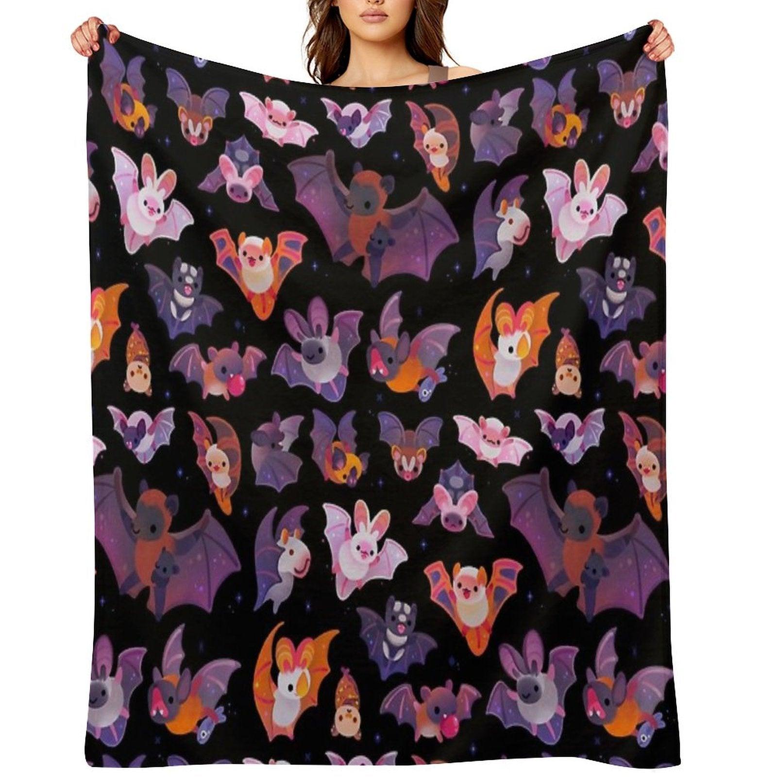 Bat - Dark Throw Blanket