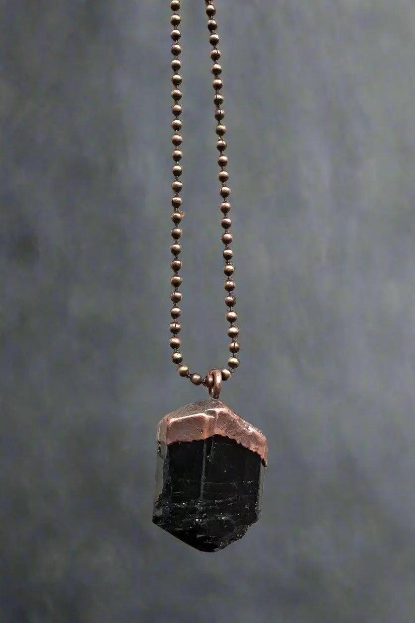 Copper Black Tourmaline Pendant Grounded Confidence | By Blackbird & Sage
