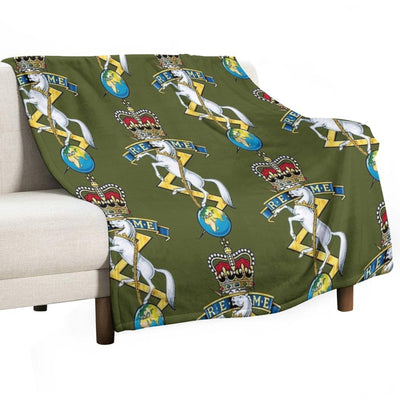 REME Royal Electrical And Mechanical Engineers Capbadge Velvety-soft Throw Blanket