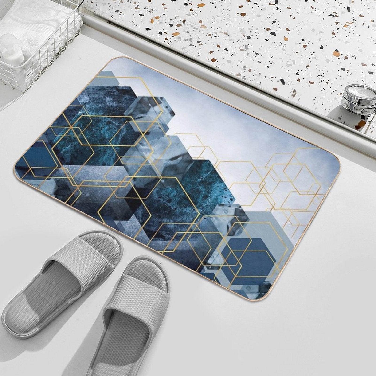 Geometric Compilation Bath Mat