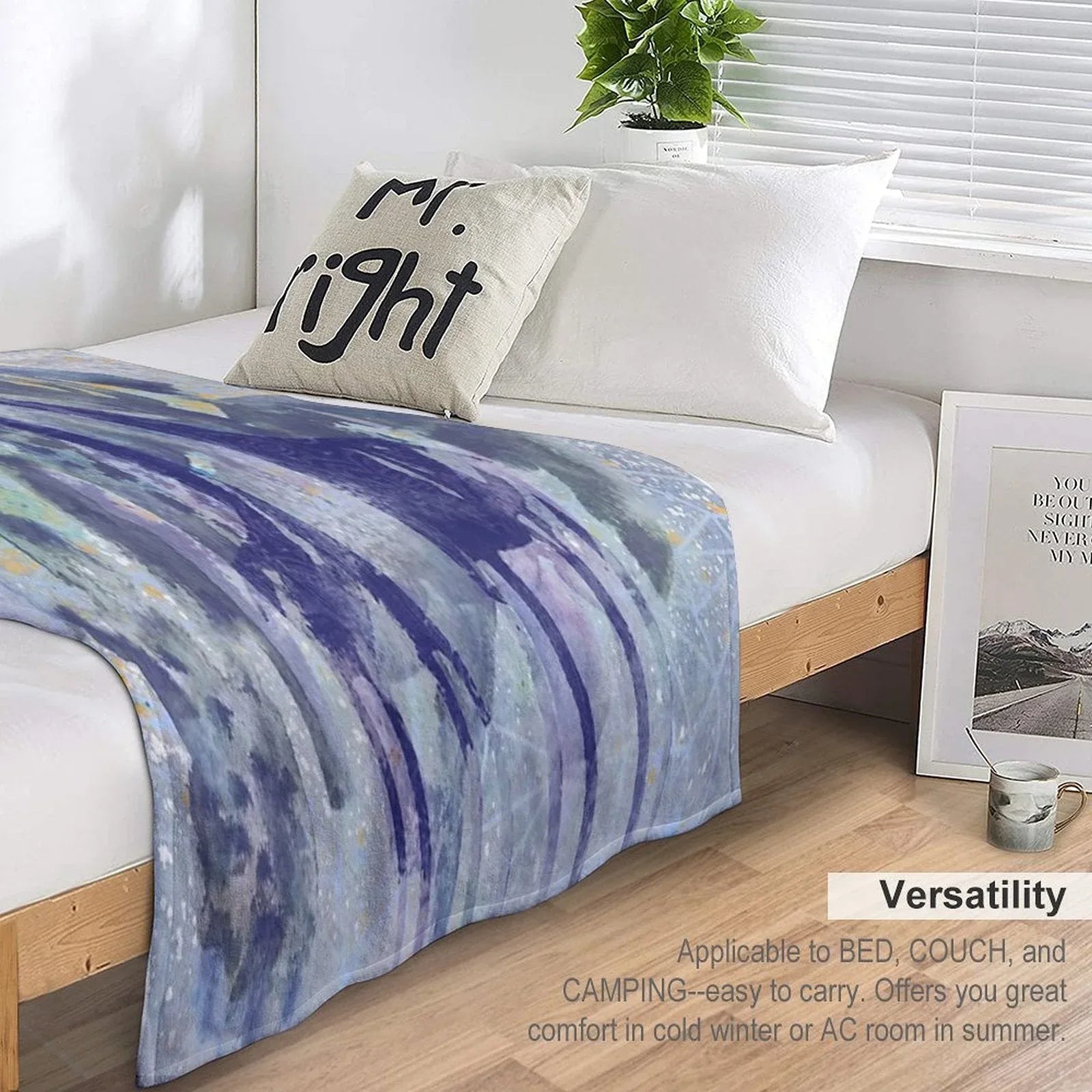Giraffes And Trees Throw Blanket