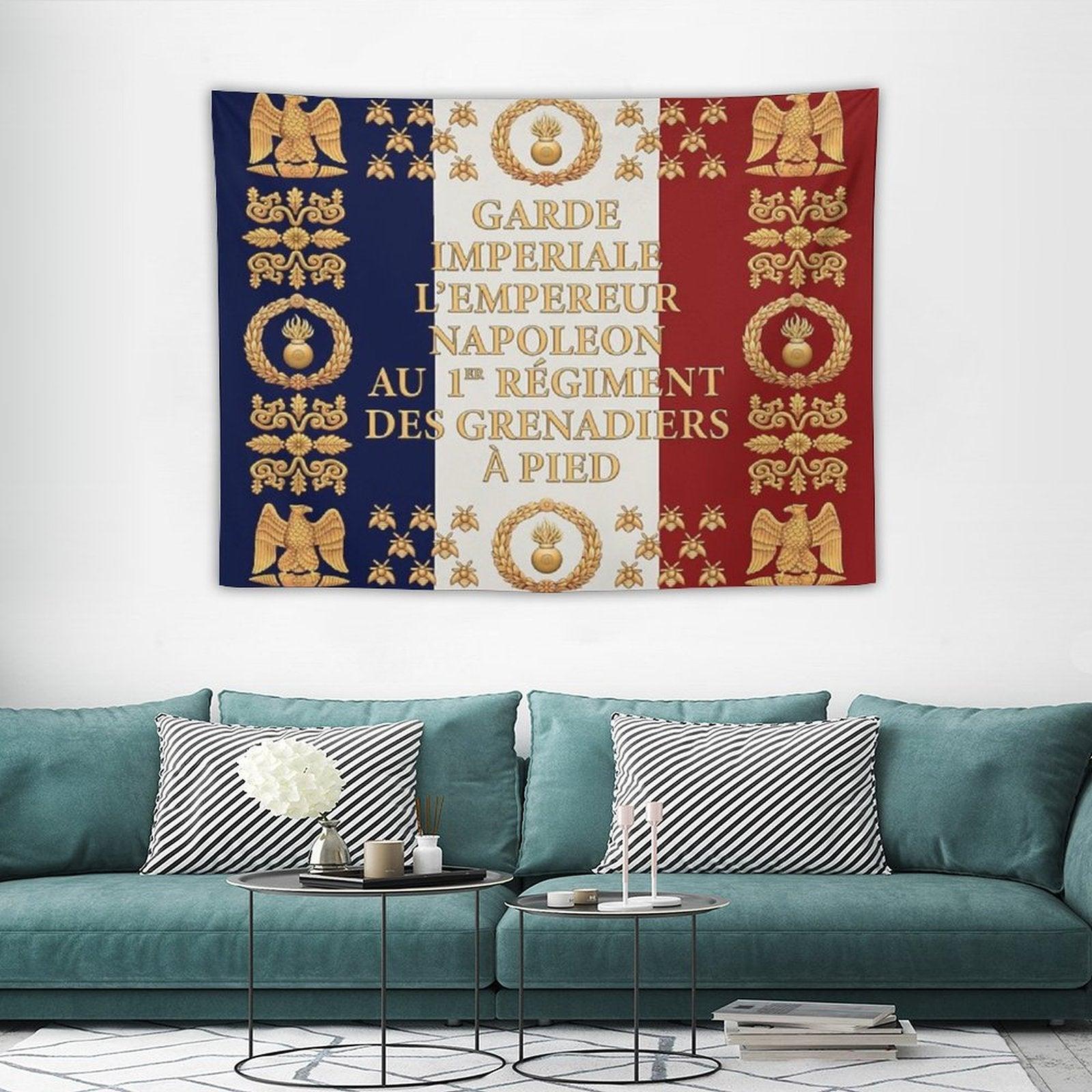 Napoleonic French 1er Garde Imperiale Flag Tapestry