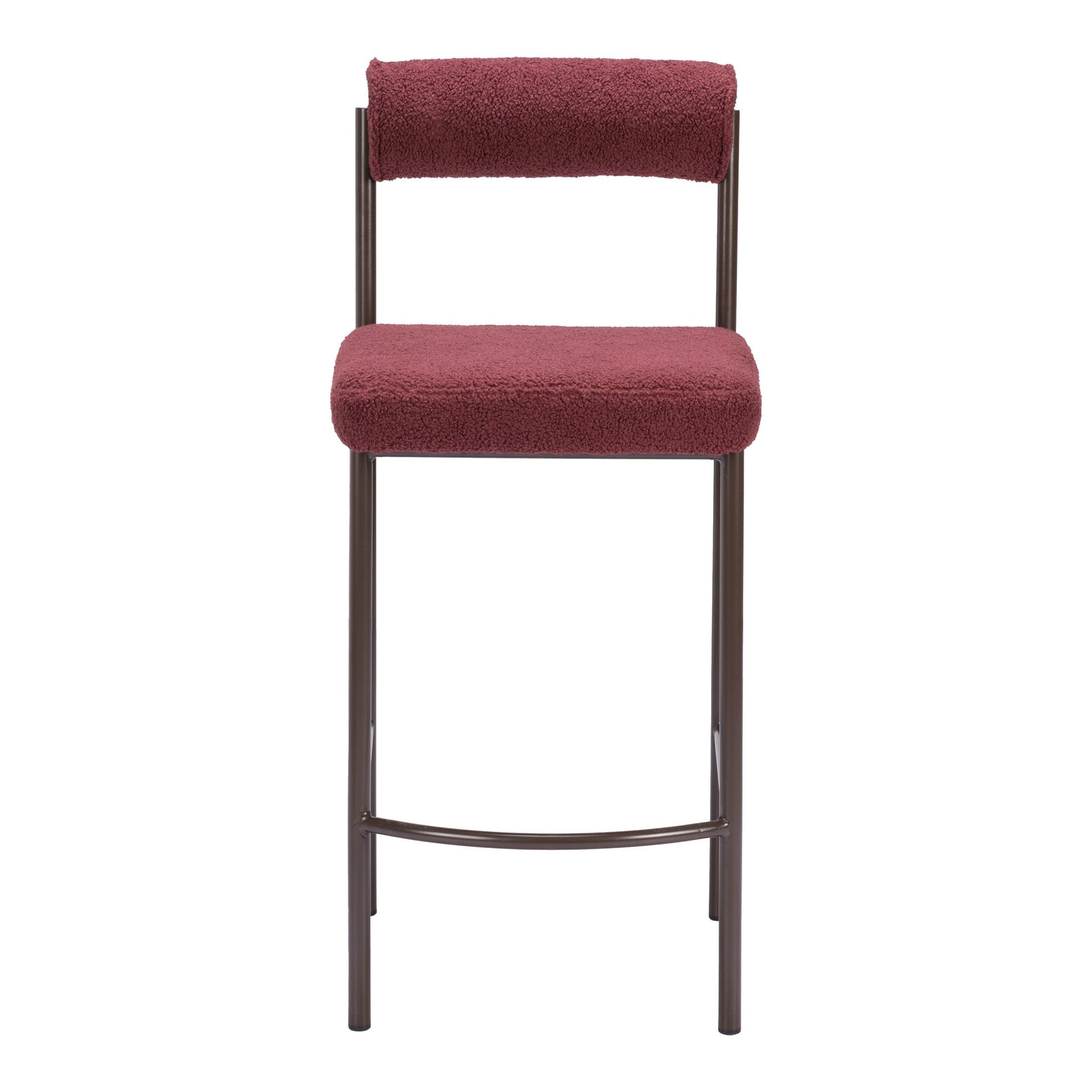 Livorno Counter Stool (Set of 2) Red & Bronze