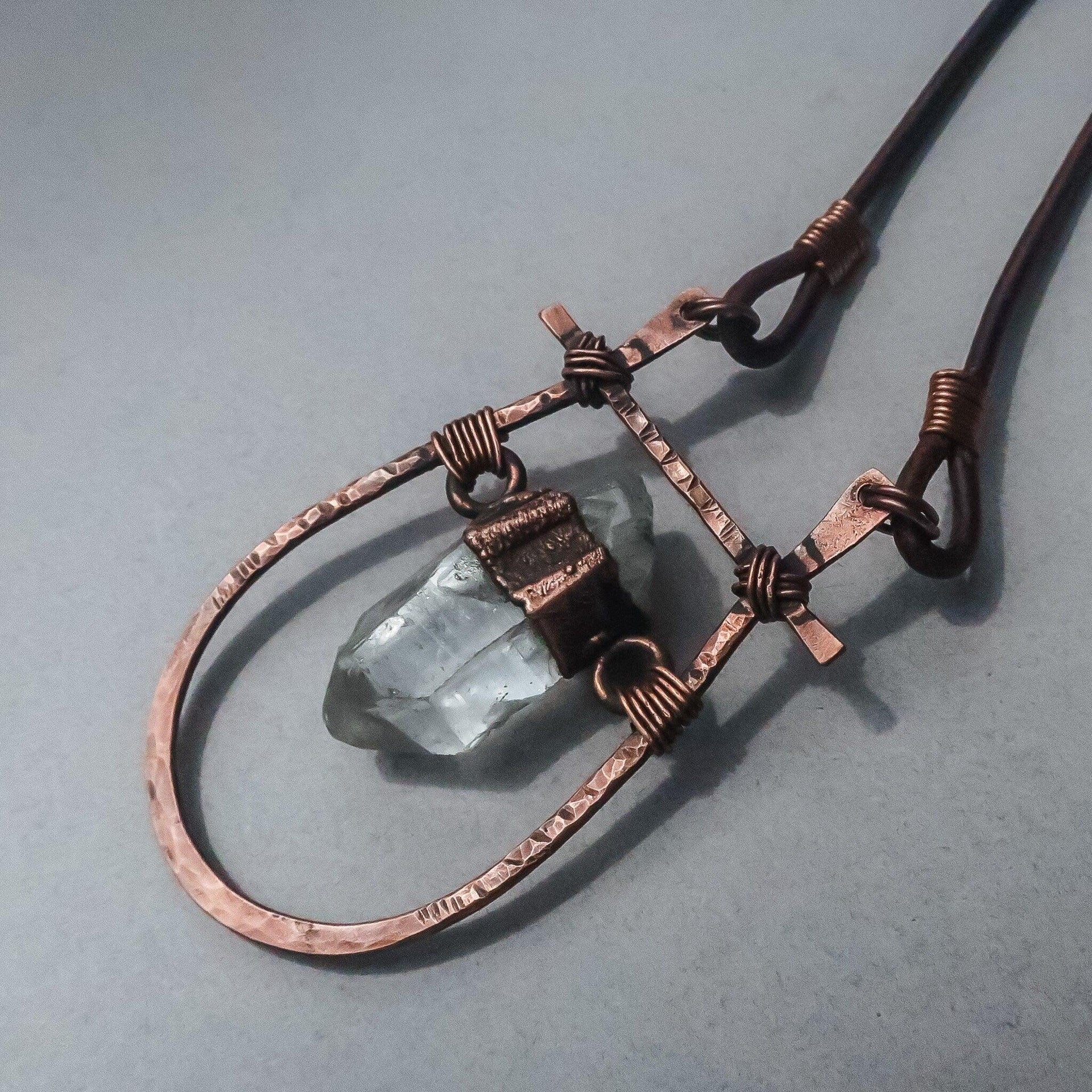 Copper Quartz Statement Necklace For Clarity Calm | By Blackbird & Sage