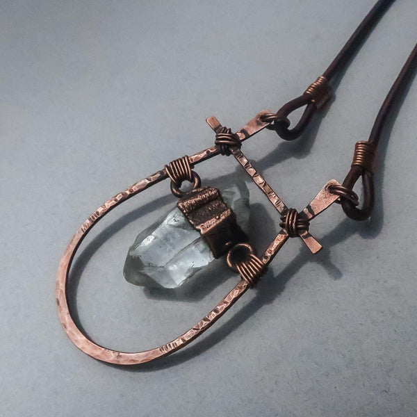 Copper Quartz Statement Necklace For Clarity Calm | By Blackbird & Sage