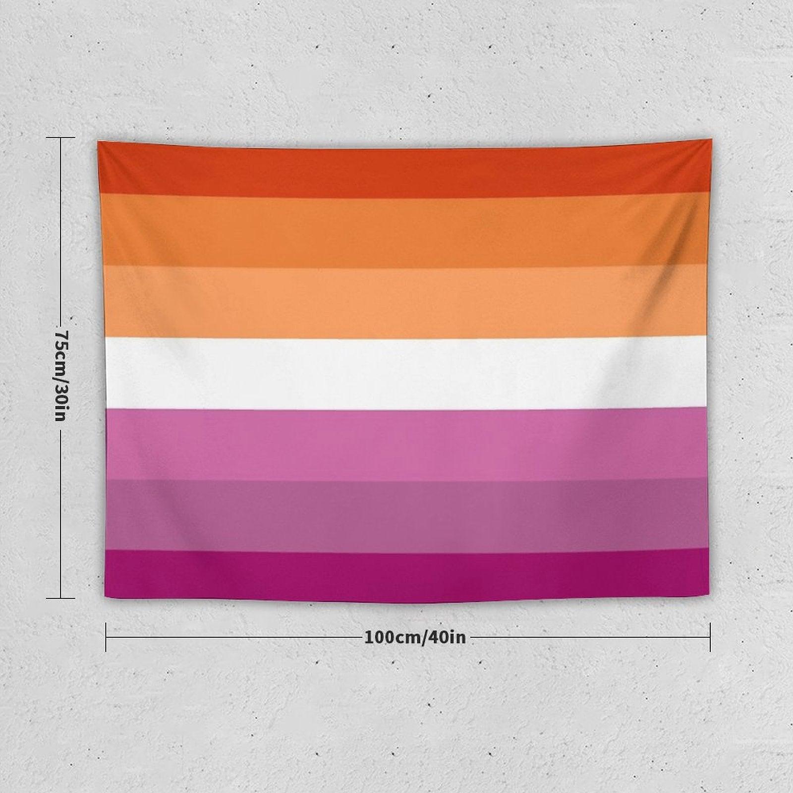 New Lesbian Flag Expanded Tapestry