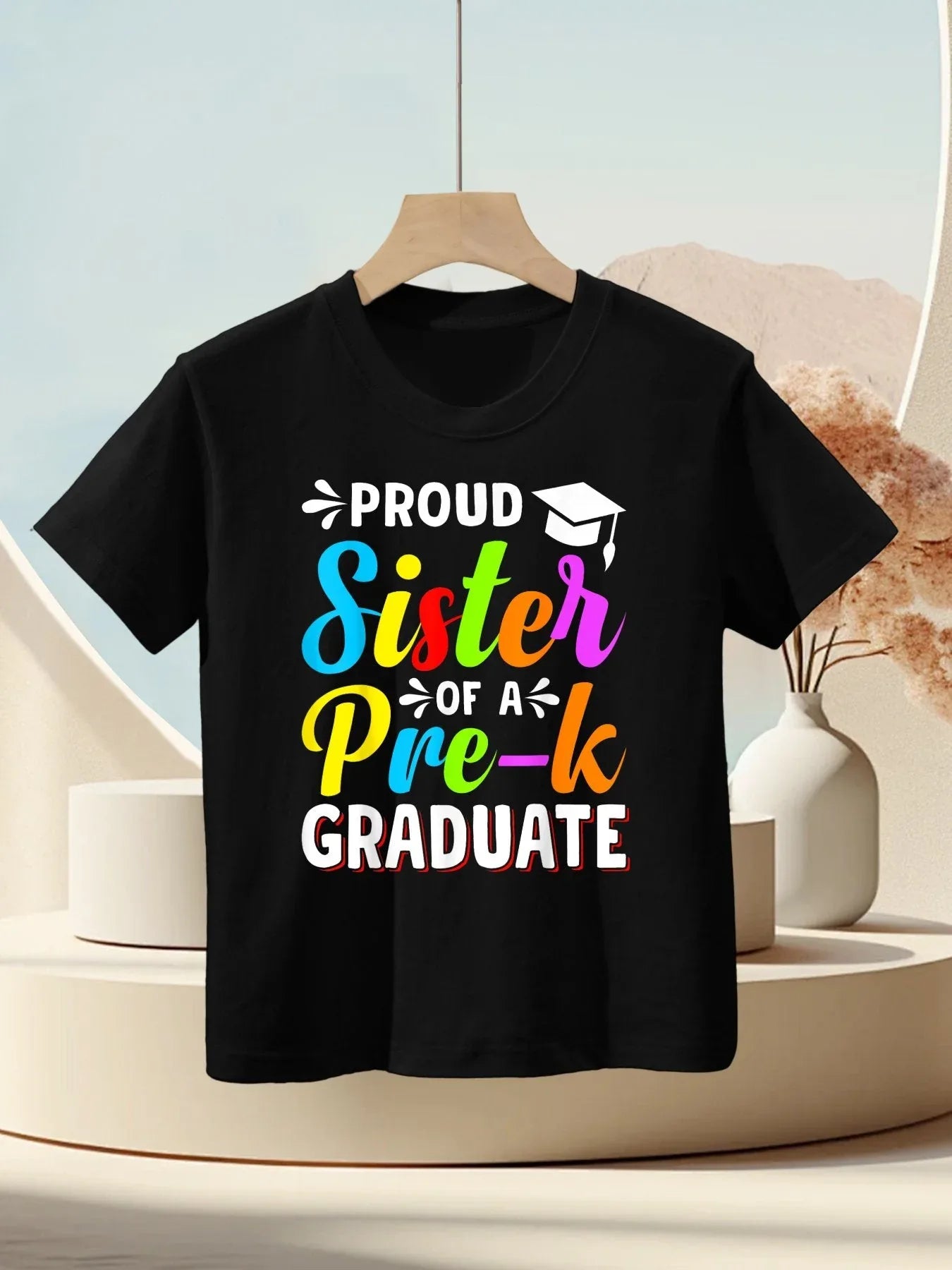Proud Sister PreK Grad Preschool Graduate Graduation Kids T-Shirt