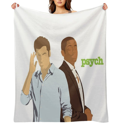 Psych TV- Shawn And Gus Comfort Throw Blanket