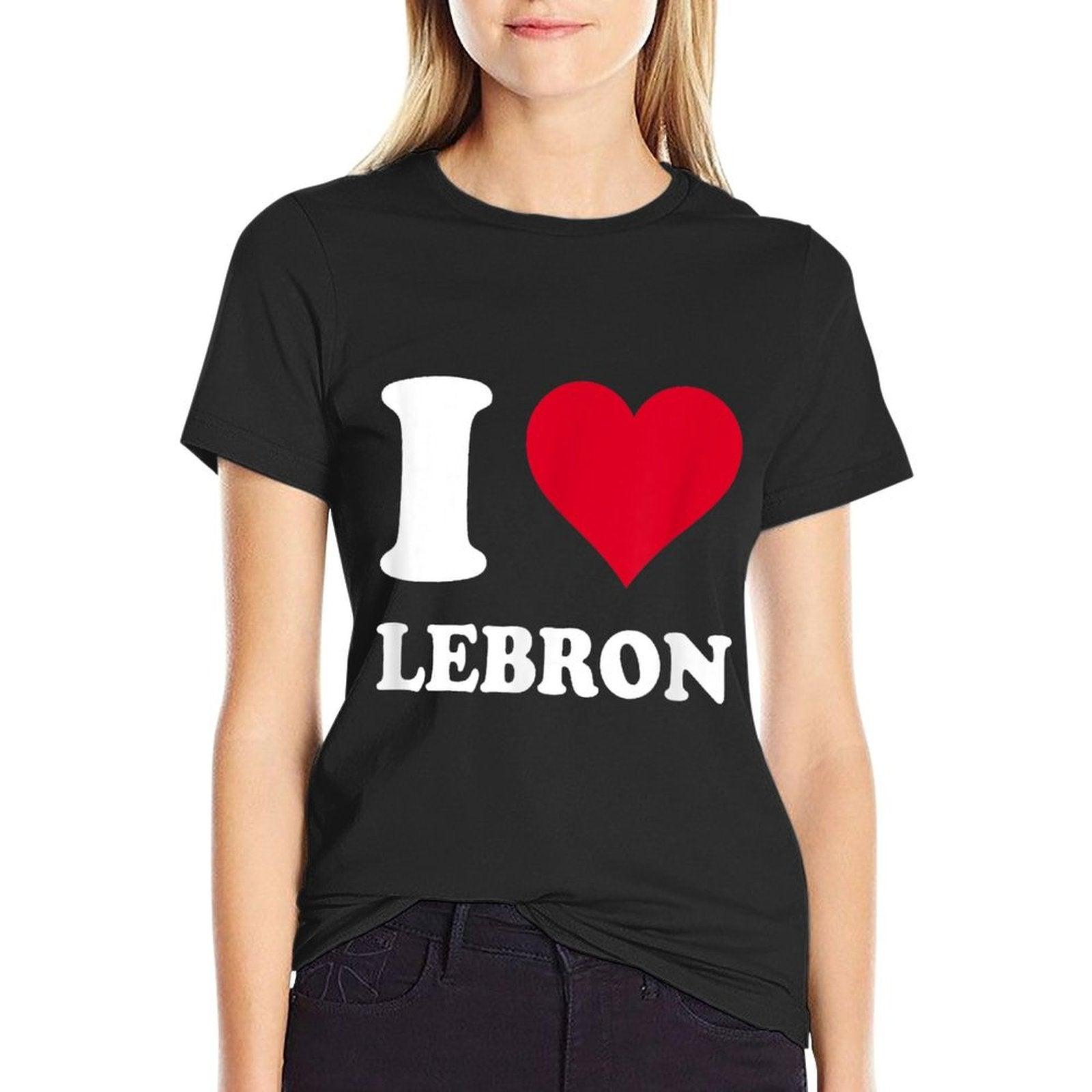 Red Heart I Love Lebron  Odor-resistant T-Shirt