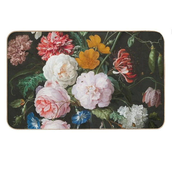 Dutch Golden Age Floral Painting Bath Mat