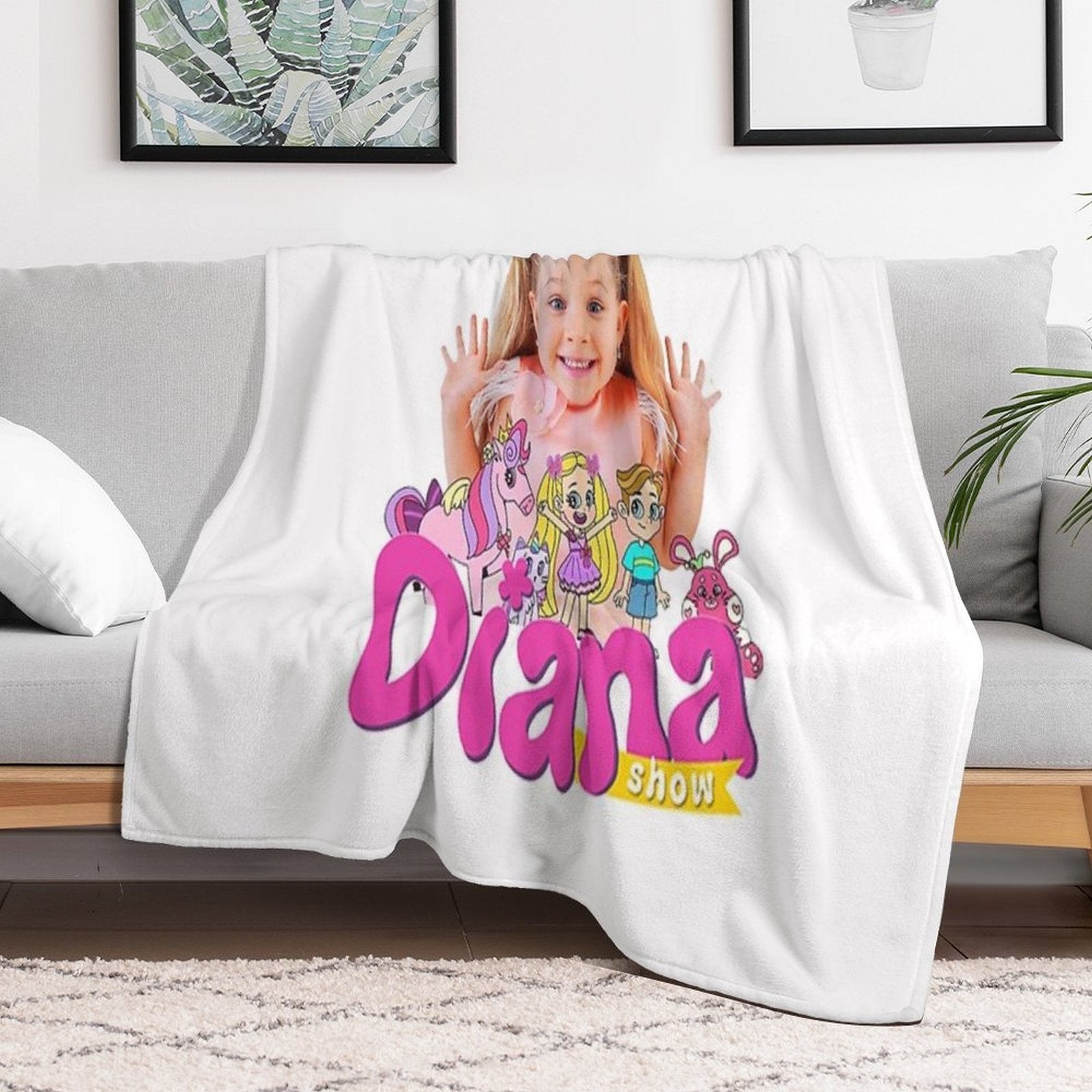 The Kids Diana Show Wrinkle-free Throw Blanket