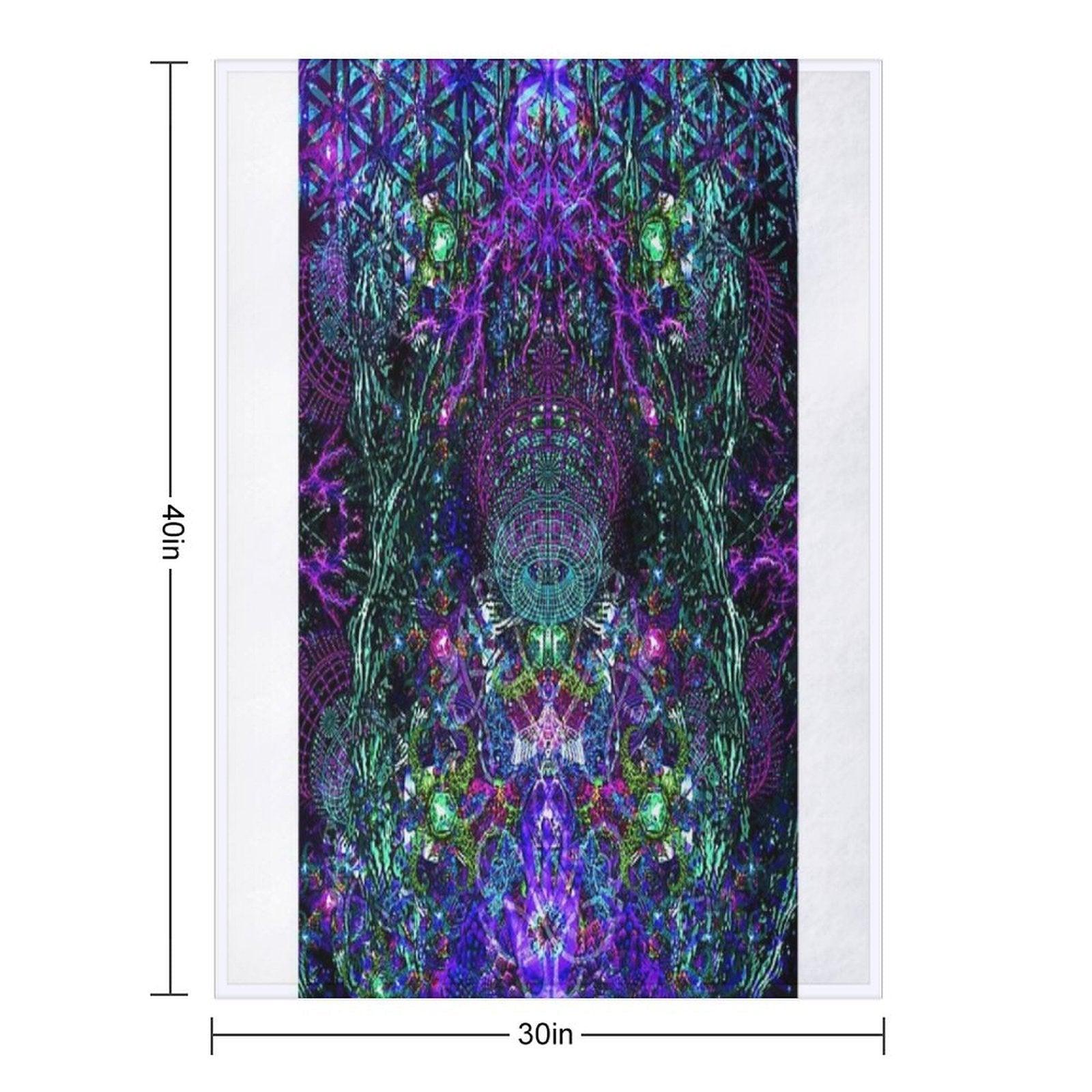 Hands To The Cosmos Throw Blanket