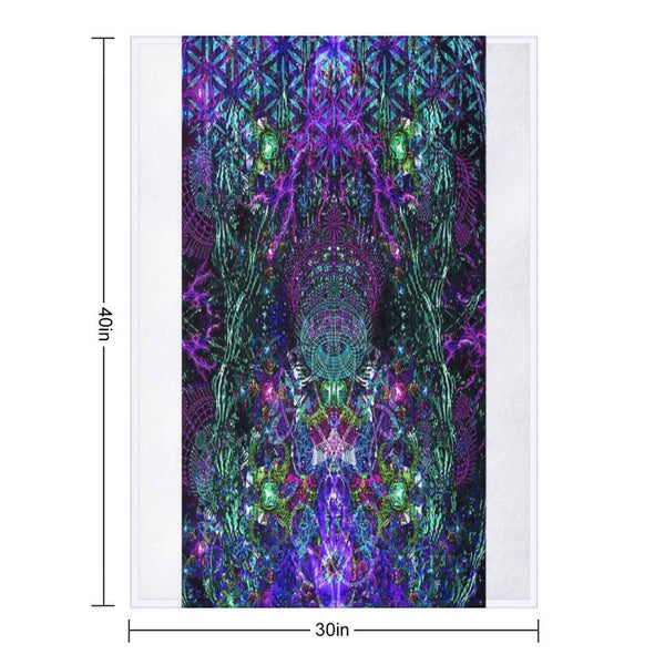 Hands To The Cosmos Throw Blanket