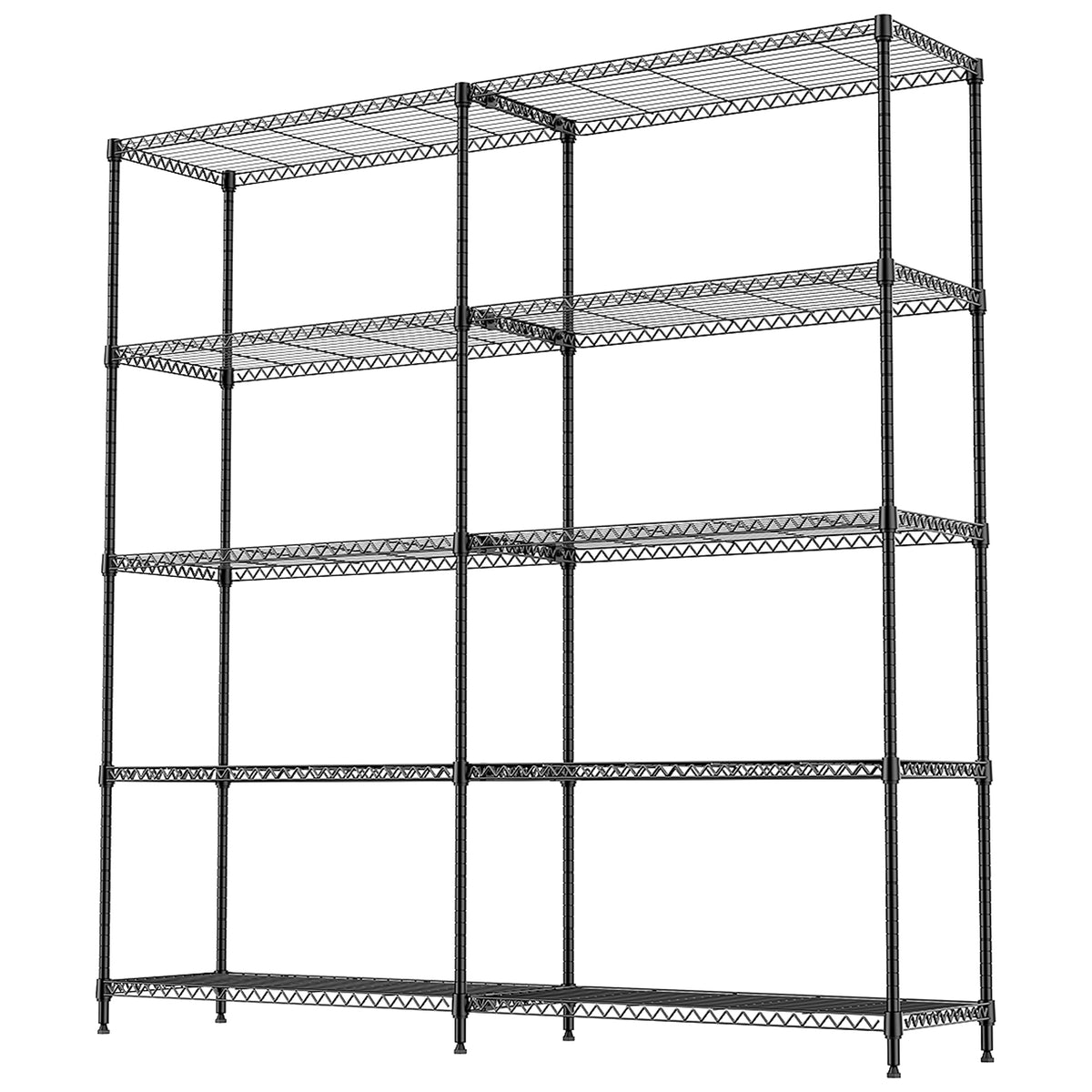 5 Tiers Metal Storage Shelves - Load 1500LBS