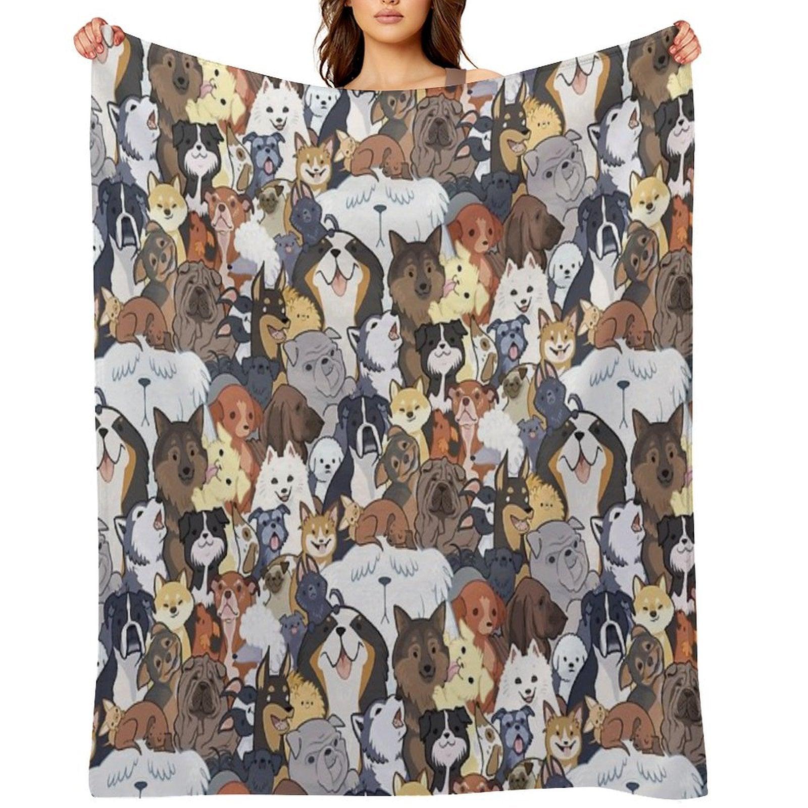Pupper Party Throw Blanket