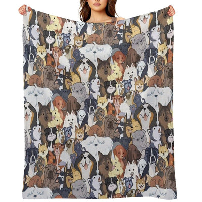 Pupper Party Throw Blanket